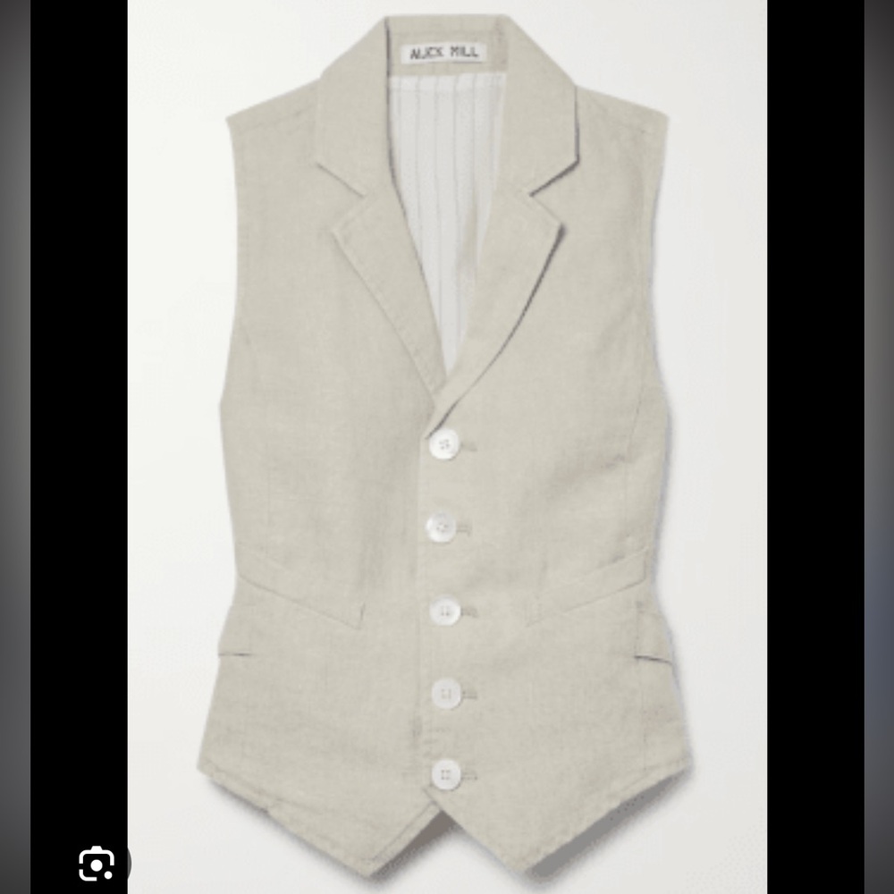 Mathilde Vest in Linen